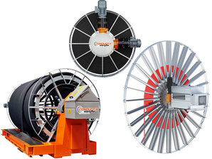Empty Cable Reel with Auxiliary Winder GT450.RM - Prolight